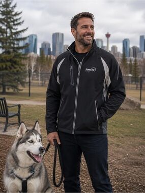Suncor Black Men’s Softshell Jacket by Elevate